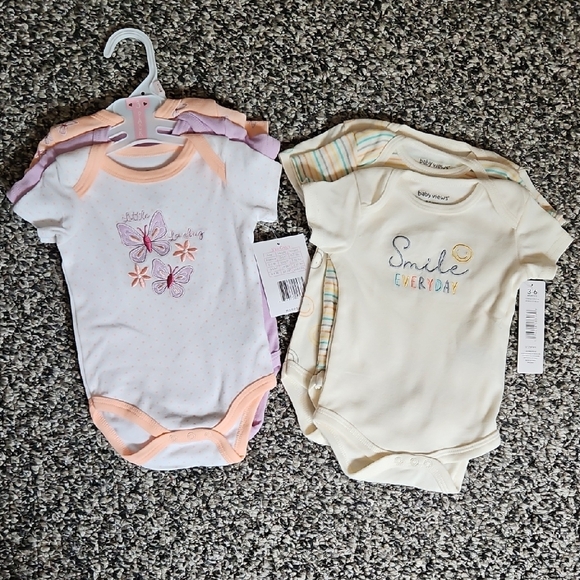 Baby Bodysuit Set - Butterfly and Smile Designs - Picture 1 of 7